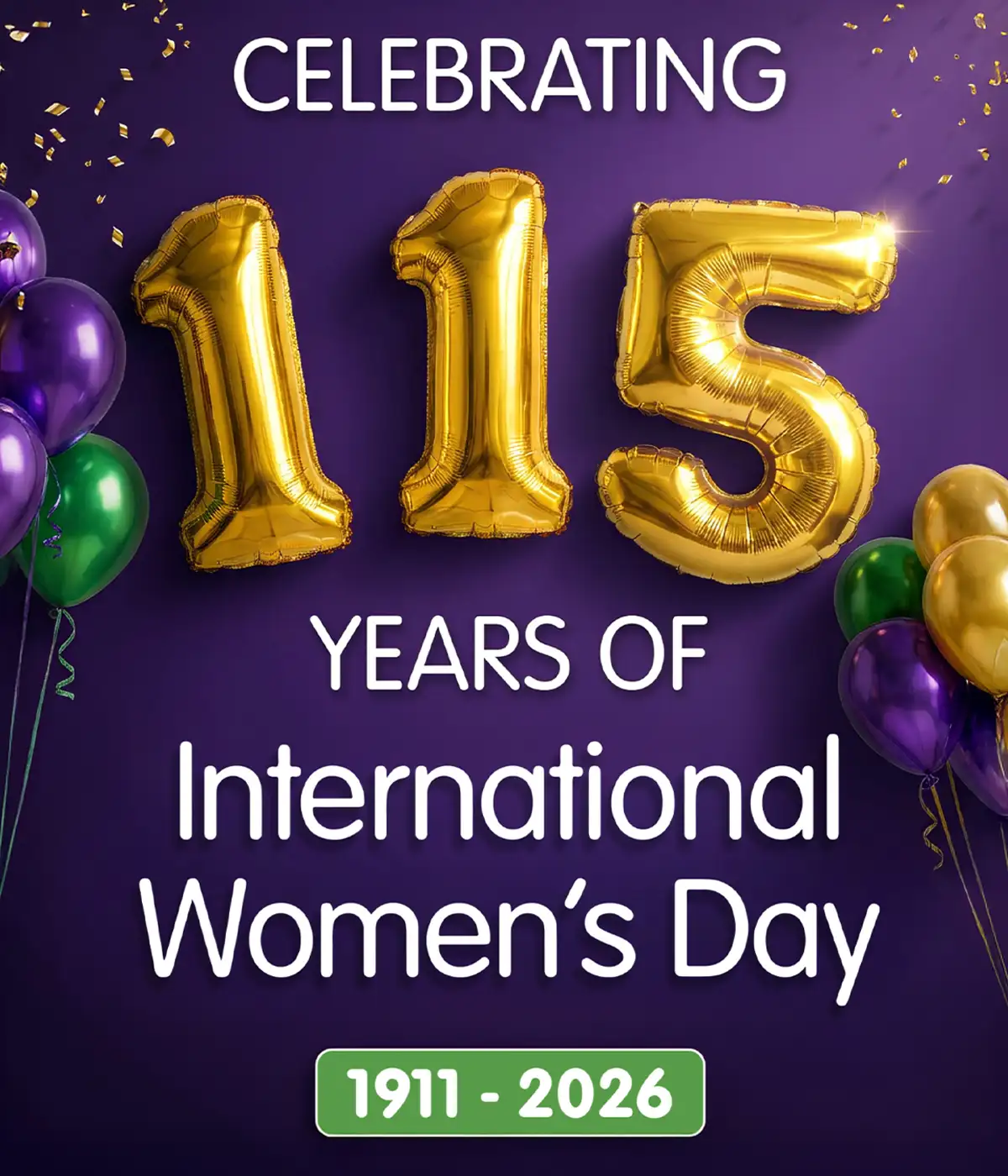 Celebrating 115 years of International Woman's Day